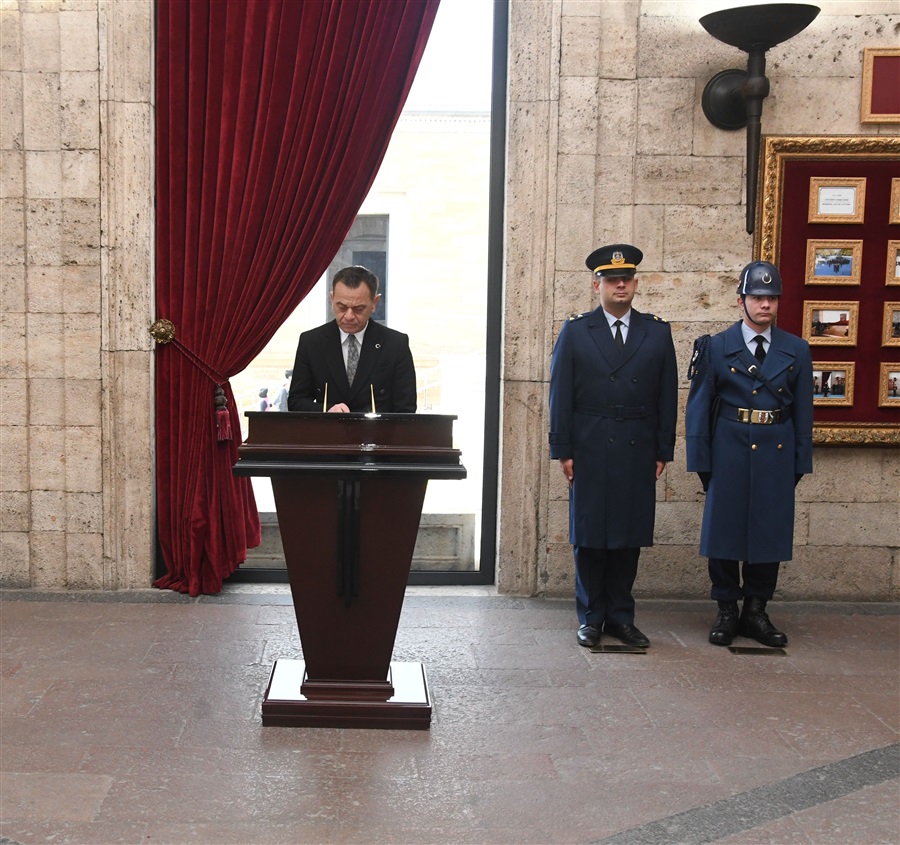 26 OCAK DÜNYA GÜMRÜK GÜNÜ KUTLAMALARI KAPSAMINDA ANITKABİR ZİYARET EDİLMİŞTİR.